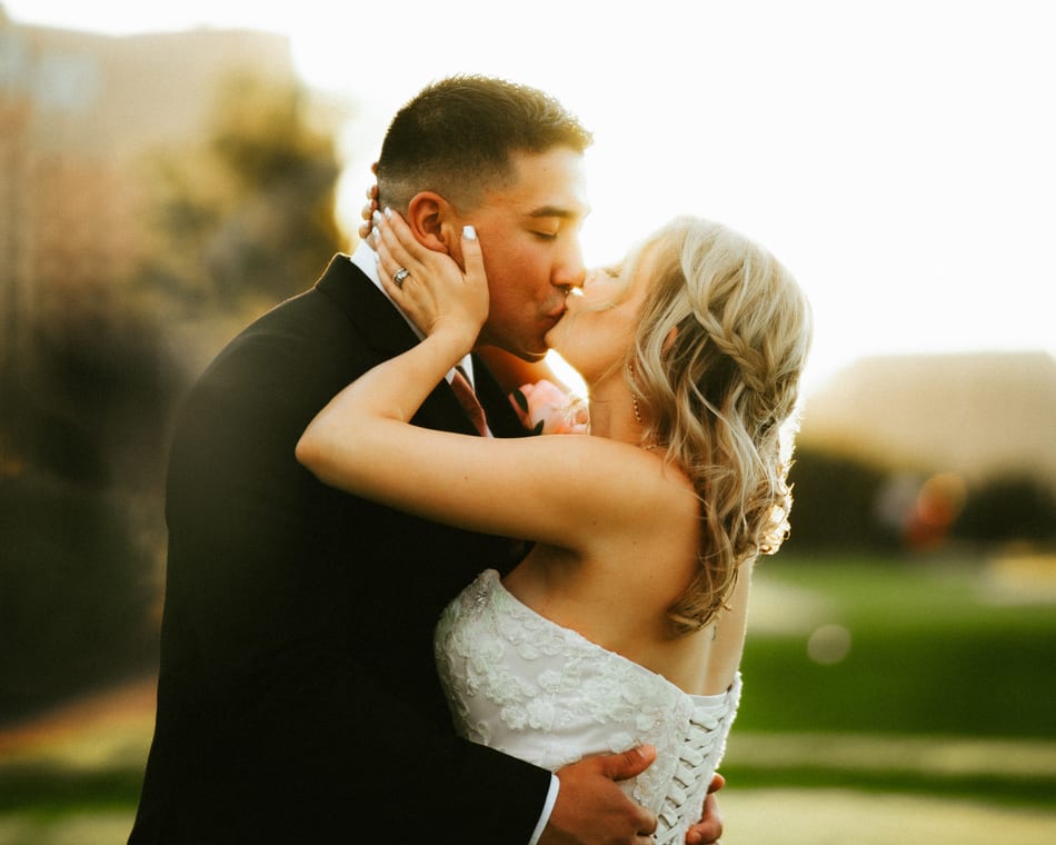 Bride and groom portrait