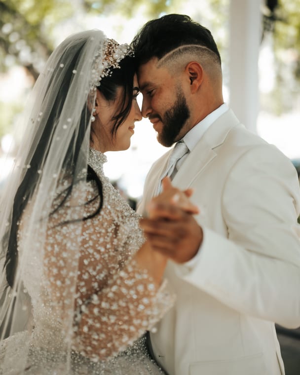 Wedding day candid moment