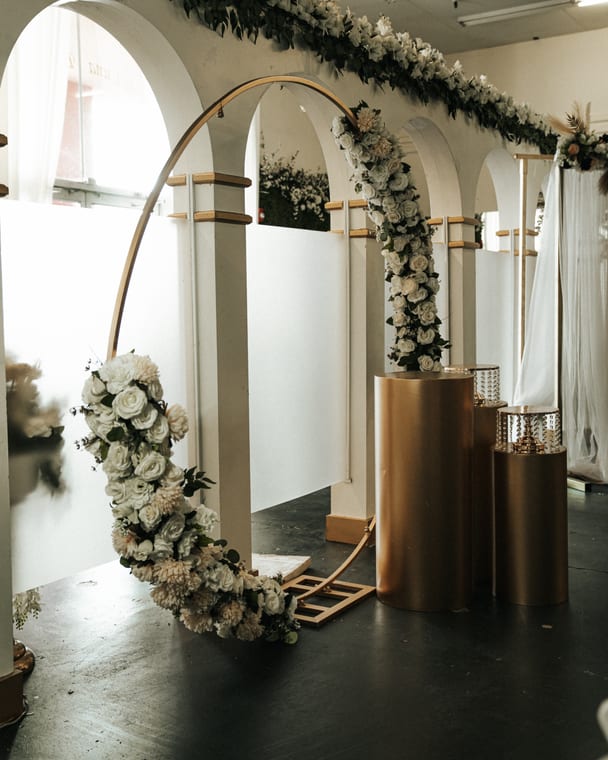 Wedding venue detail shot