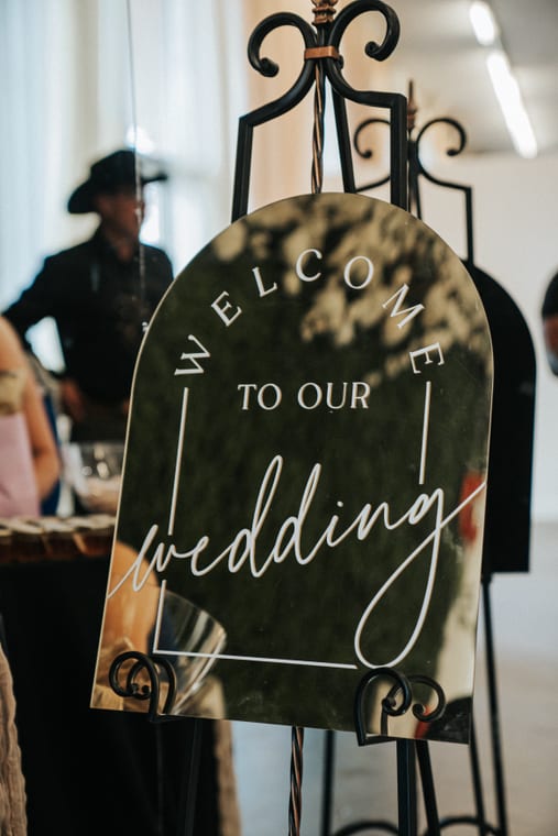 Wedding reception detail