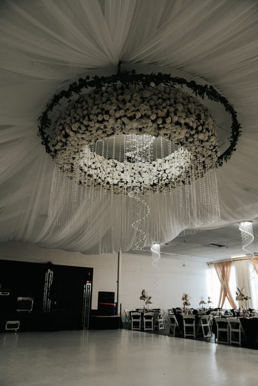 Wedding venue detail shot