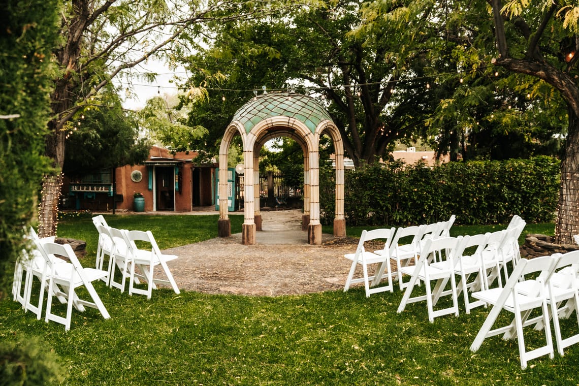Wedding venue detail shot