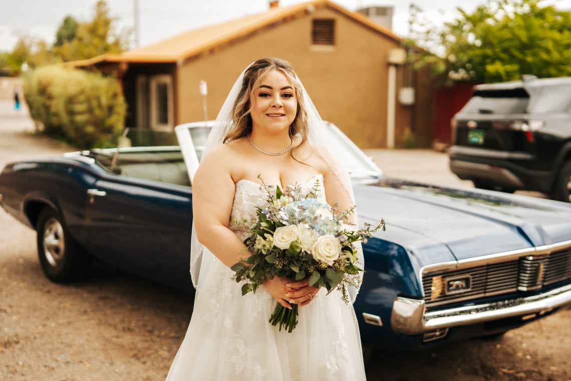 Bridal portrait, natural light