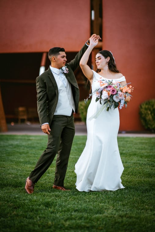 Editorial wedding portrait