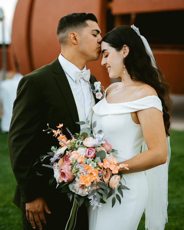 Wedding day candid moment