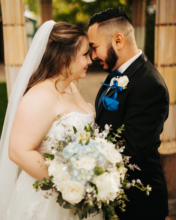 Editorial wedding portrait