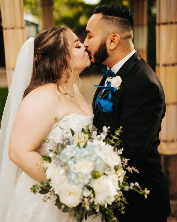 Candid wedding celebration moment