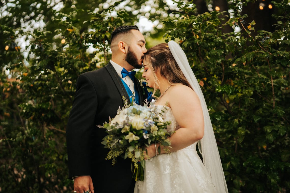 Editorial wedding portrait