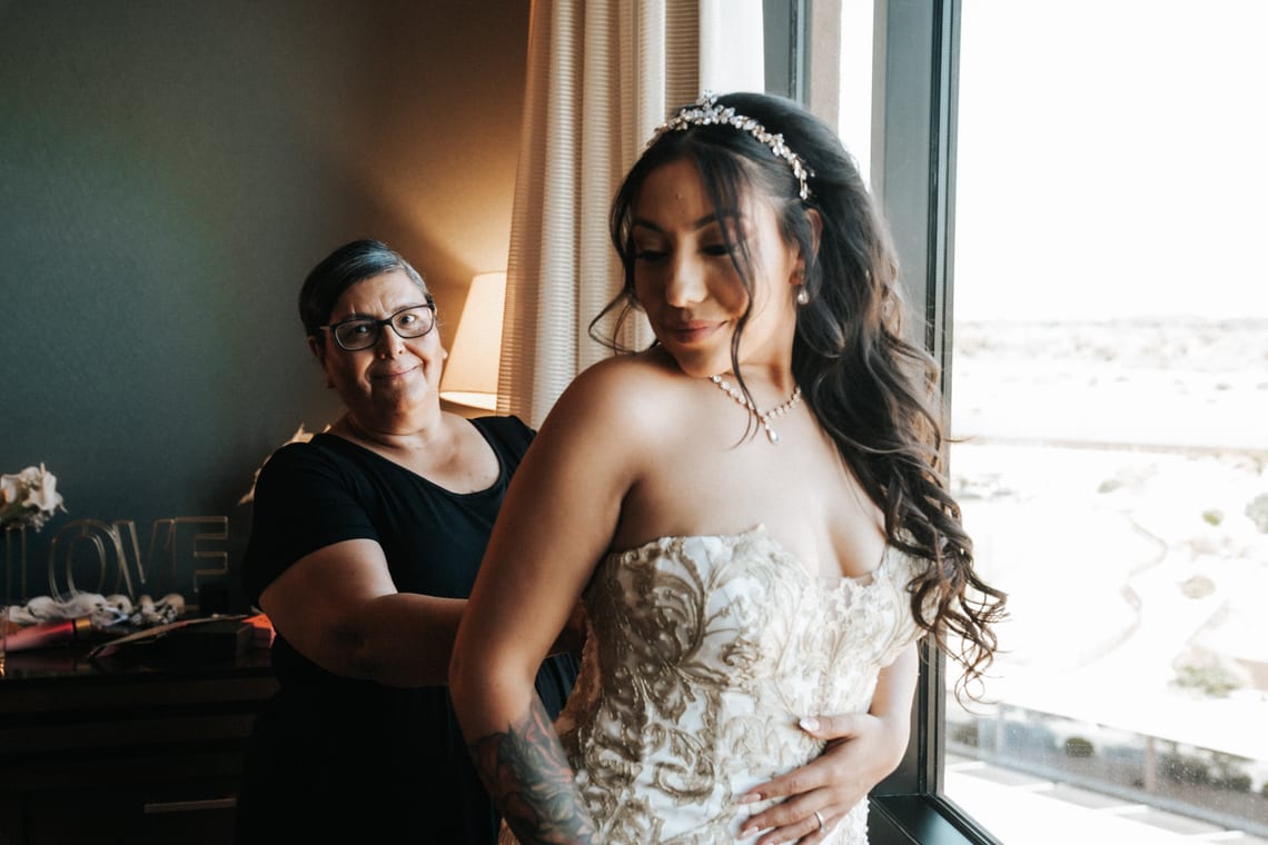 Candid wedding celebration moment
