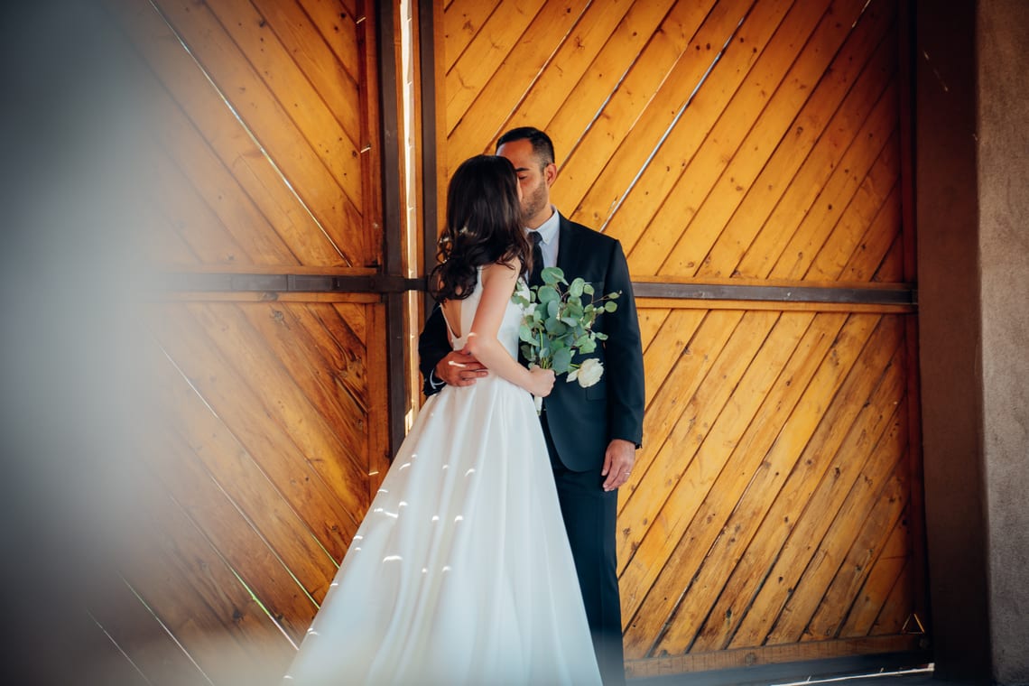 Bride and groom portrait