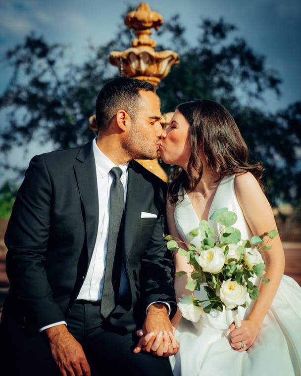 Editorial wedding portrait