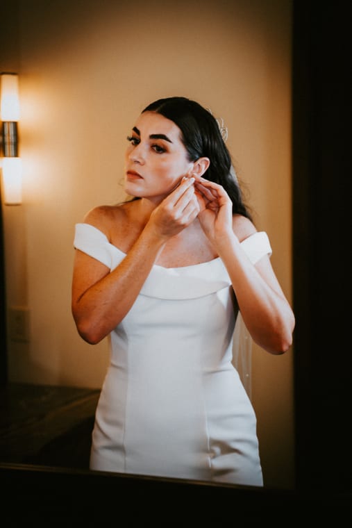 Bride and groom portrait
