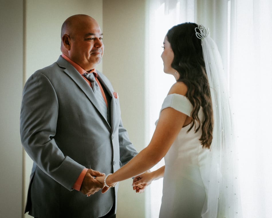 Editorial wedding portrait