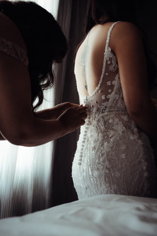 Wedding venue detail shot