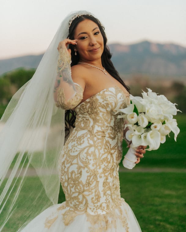 Wedding day candid moment