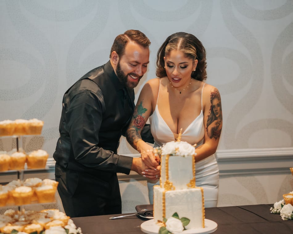 Editorial wedding portrait