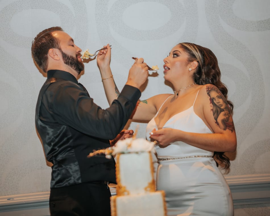 Wedding day candid moment