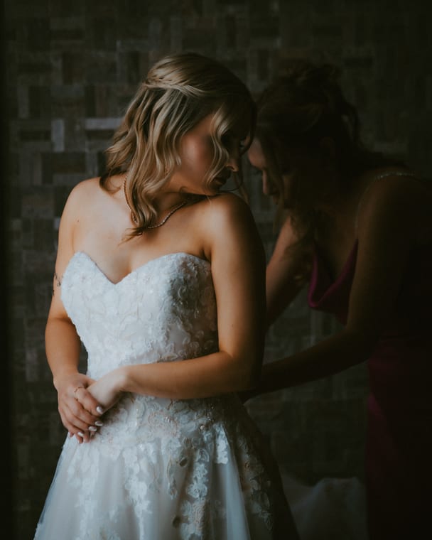 Bride and groom portrait