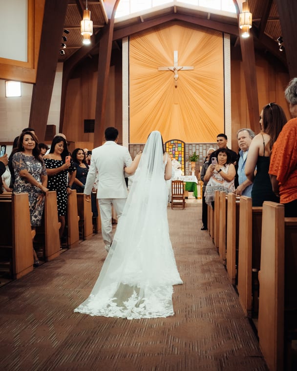 Wedding day candid moment